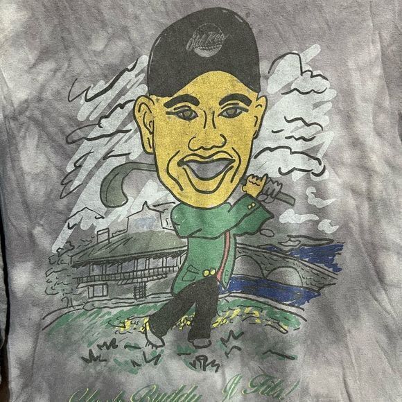 Old Row Tiger Woods Masters Jacket “Yeah Buddy…‎ It Fits” Pocket Tshirt 2XL - Picture 3 of 6